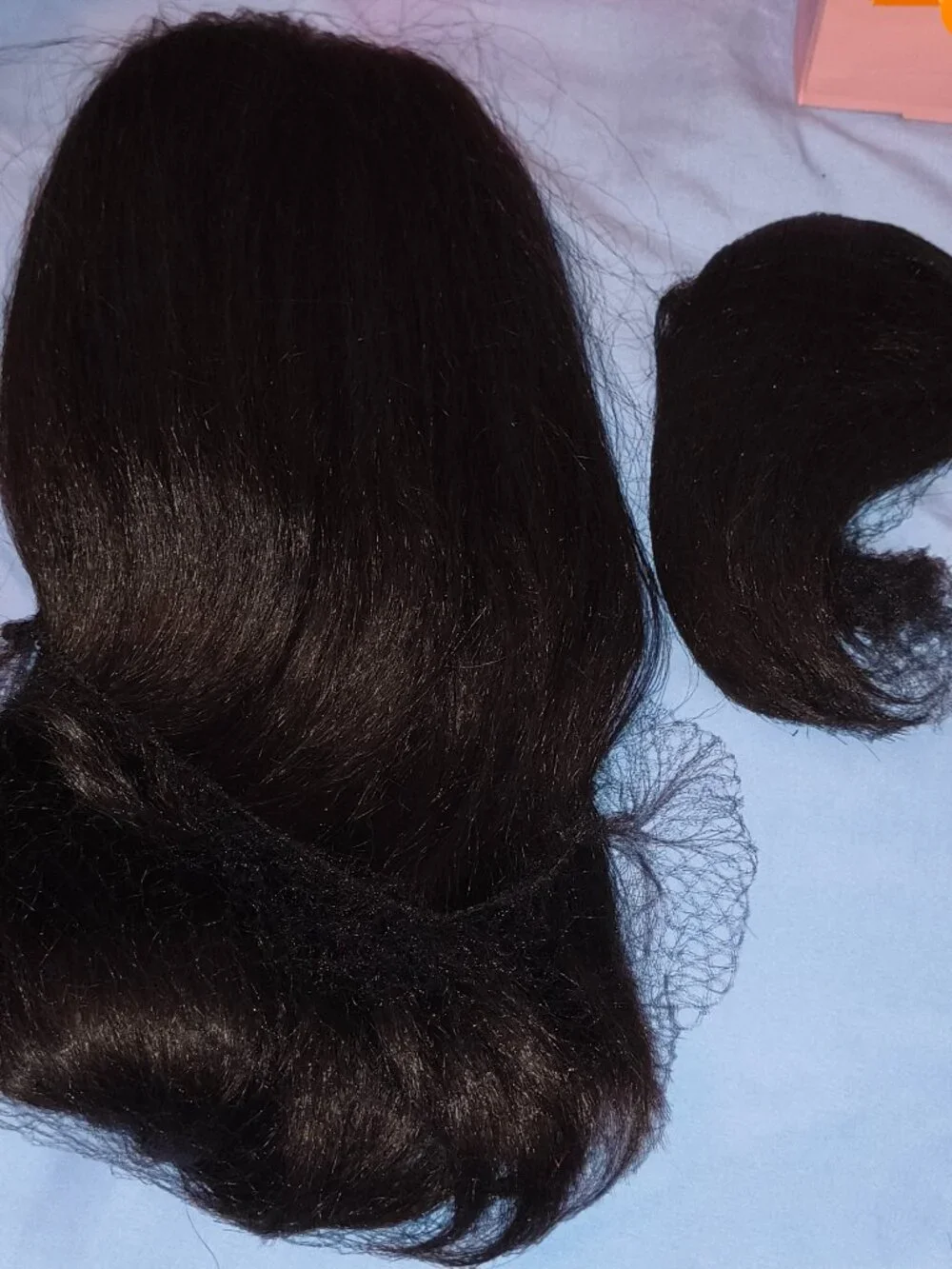 Drawstring Ponytail with Bangs